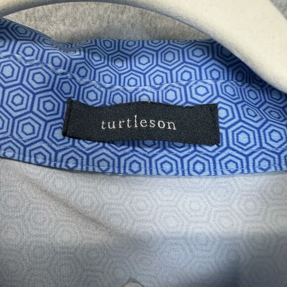 Turtleson Men's XXL Performance Polo Golf Athletic Shirt Blue Tortoise Shell‎ - Picture 13 of 14
